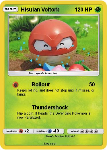 Hisuian Voltorb rolls in! ⚡️⚡⚡ This new form is so adorable! I