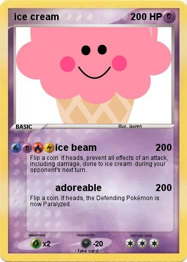 Pokemon ice cream