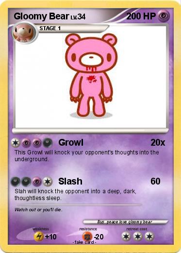 Pokemon Gloomy Bear