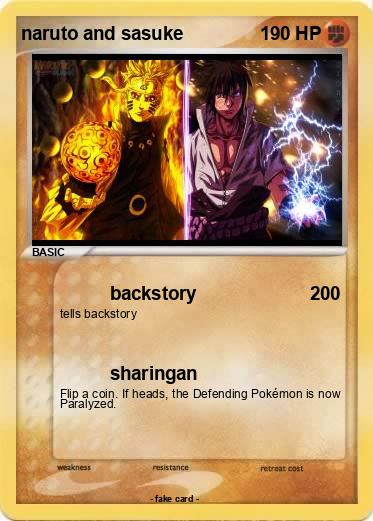 Pokemon naruto and sasuke