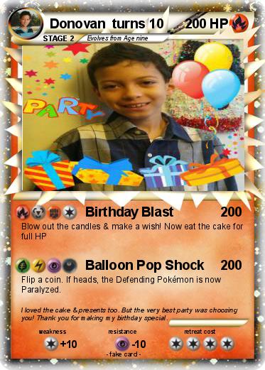 Pokemon Donovan  turns 10