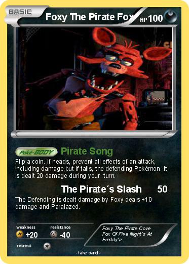 Pokemon Foxy The Pirate Fox