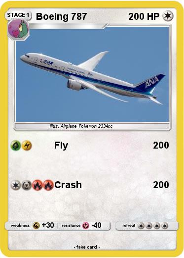 Pokemon Boeing 787