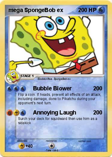 Pokemon mega SpongeBob ex