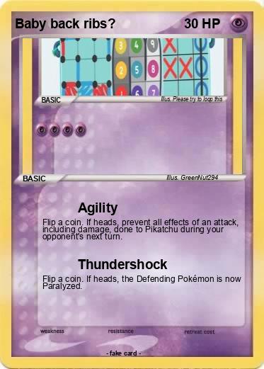 Pokemon Baby back ribs?