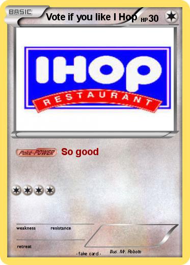 Pokemon Vote if you like I Hop