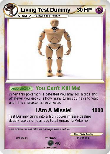 Pokemon Living Test Dummy