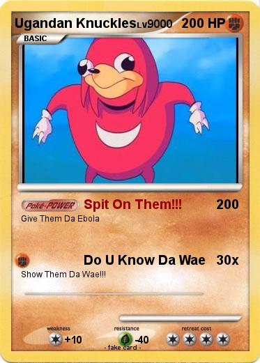 Pokemon Ugandan Knuckles