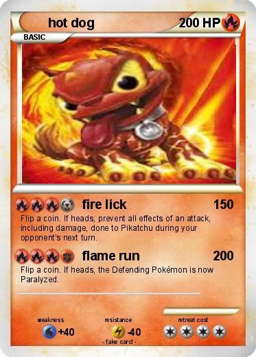 Pokemon hot dog