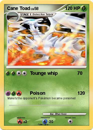 Pokemon Cane Toad