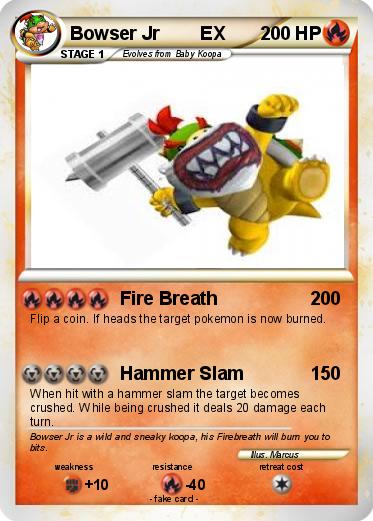 Pokemon Bowser Jr        EX