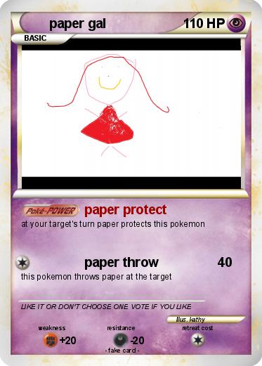Pokemon paper gal
