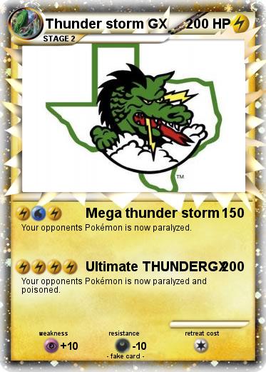 Pokemon Thunder storm GX