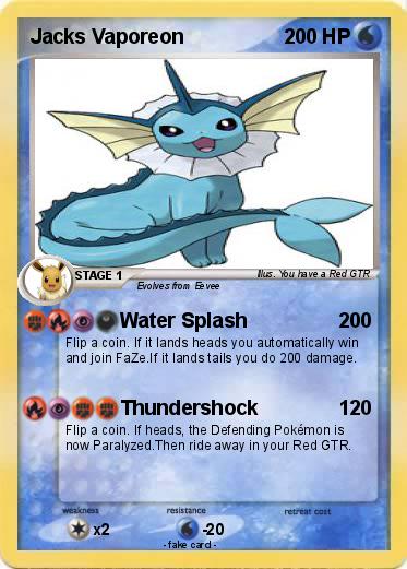 Pokemon Jacks Vaporeon