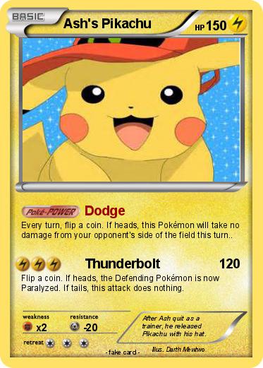 Pokemon Ash's Pikachu