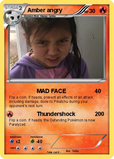 Pokemon Amber angry