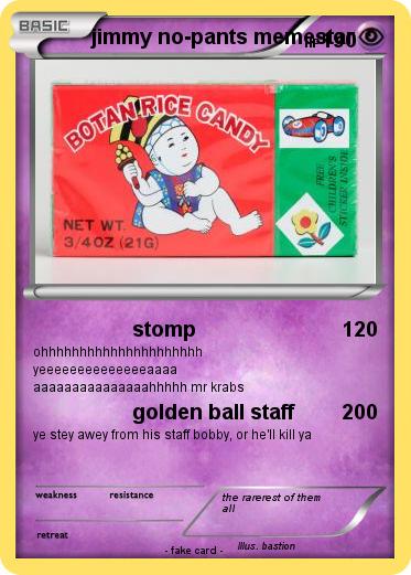 Pokemon jimmy no-pants memestar
