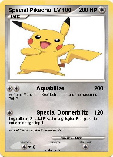 Pokemon Special Pikachu  LV.100