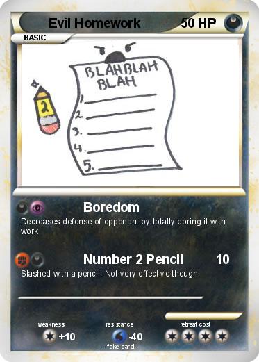 Pokemon Evil Homework