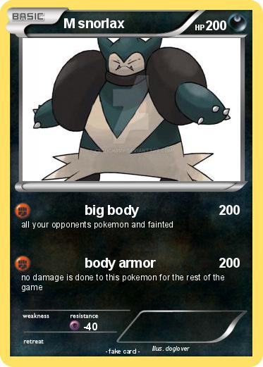 Pokemon M snorlax