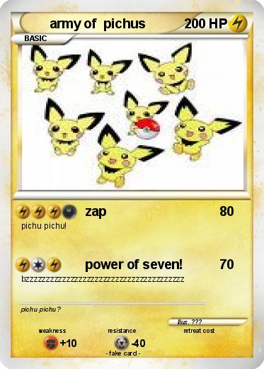 Pokemon army of  pichus
