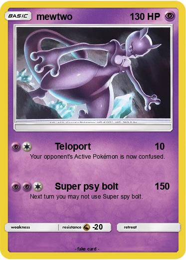 Pokemon mewtwo