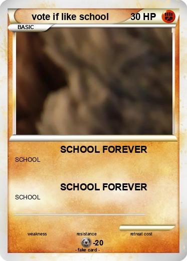 Pokemon vote if like school