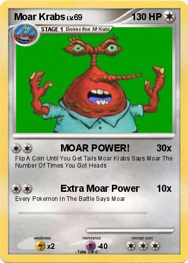 Pokemon Moar Krabs