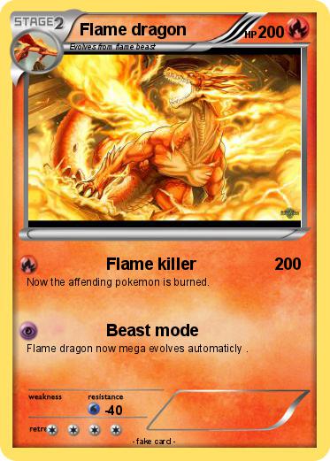 Pokemon Flame dragon