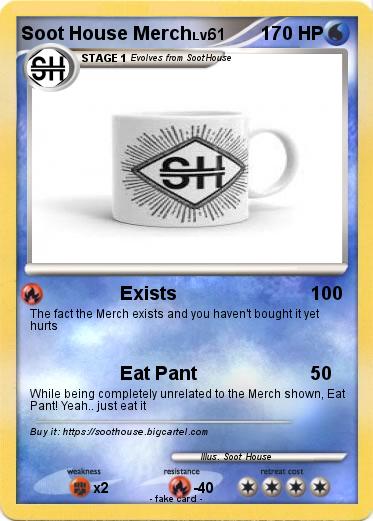 Pokemon Soot House Merch