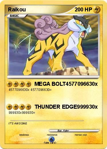 Pokemon Raikou