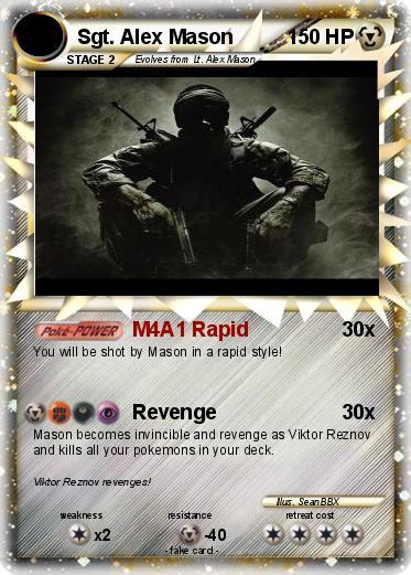 Pokemon Sgt. Alex Mason