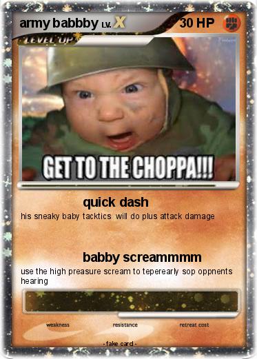 Pokemon army babbby