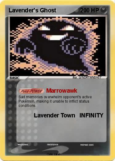 Pokemon Lavender's Ghost