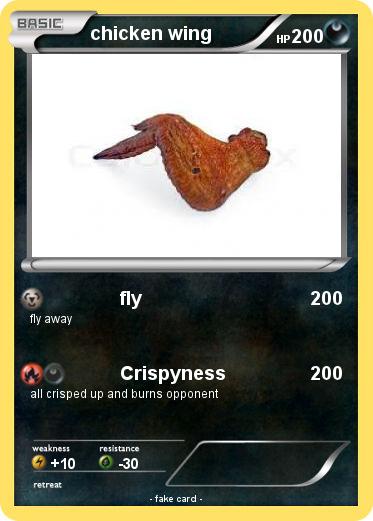 Pokemon chicken wing