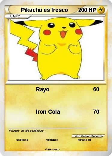 Pokemon Pikachu es fresco