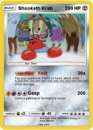 Pokemon Shooketh Krab