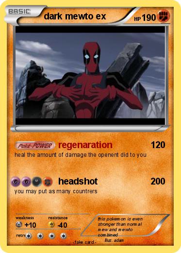 Pokemon dark mewto ex