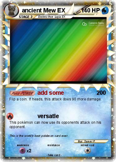 Pokemon ancient Mew EX