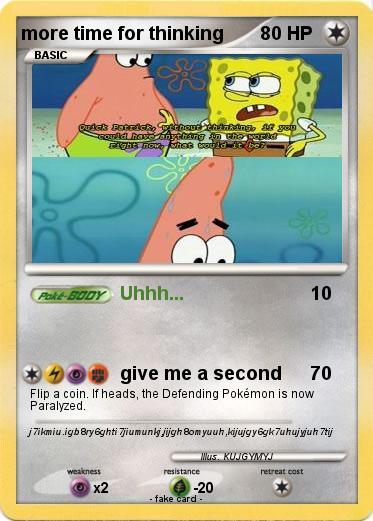 Pokemon more time for thinking Pokemon more time for thinking