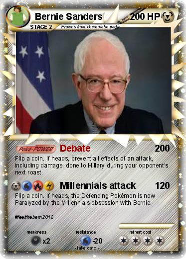 Pokemon Bernie Sanders