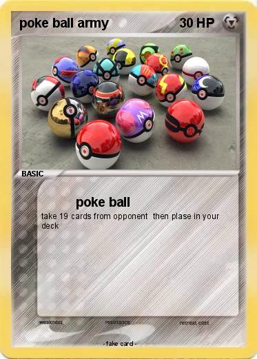Pokemon poke ball army