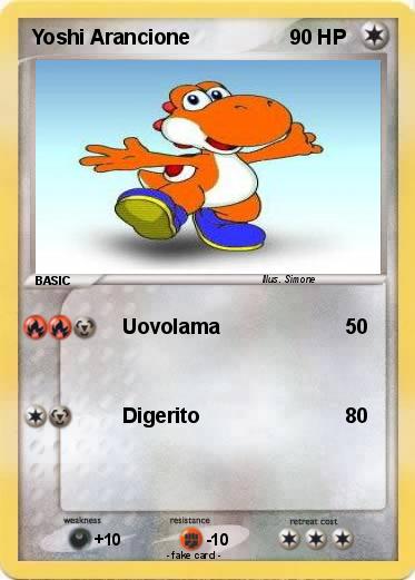 Pokemon Yoshi Arancione