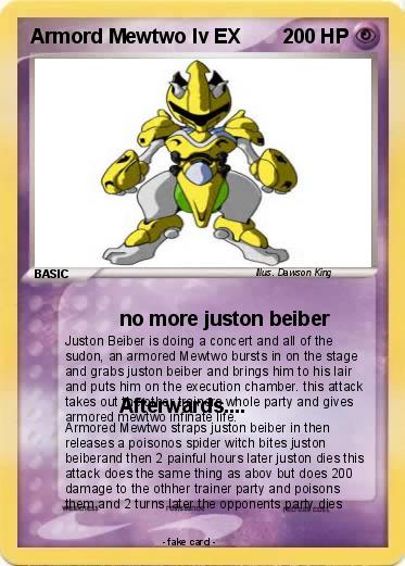 Pokemon Armord Mewtwo lv EX