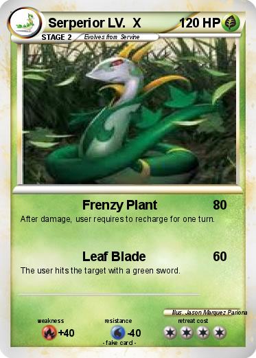 Pokemon Serperior LV.  X