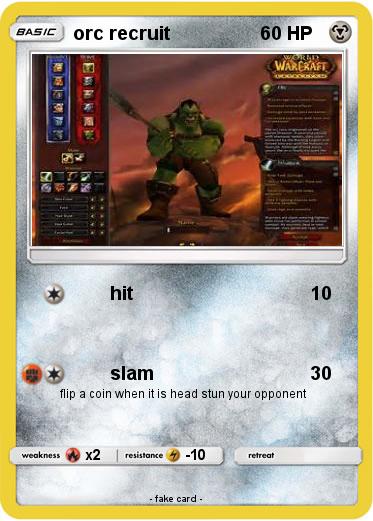 Pokemon orc recruit