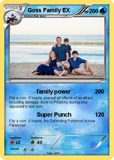 Pokemon Goss Family EX