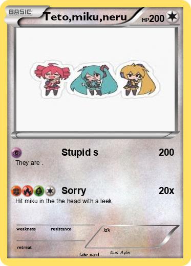 Pokemon Teto,miku,neru