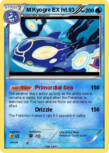 Pokemon M Kyogre EX lvl.93