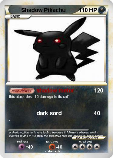 Pokemon Shadow Pikachu